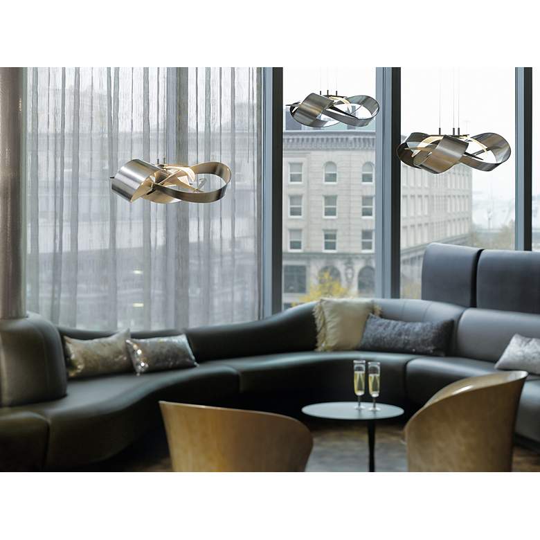 Image 4 Flux LED Pendant 26 1/2" Wide by Hubbardton Forge more views