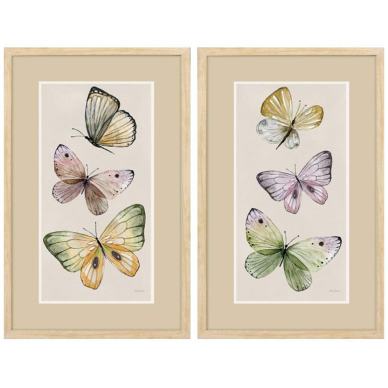 Image 1 Fly Away 20"W x 32"H Framed Art Set of 2