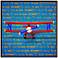 Fly Away Airplane 18 1/2" Square Boys' Giclee Wall Art