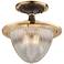 Fly Boy 12 3/4" Wide Vintage Silver Metal Ceiling Light