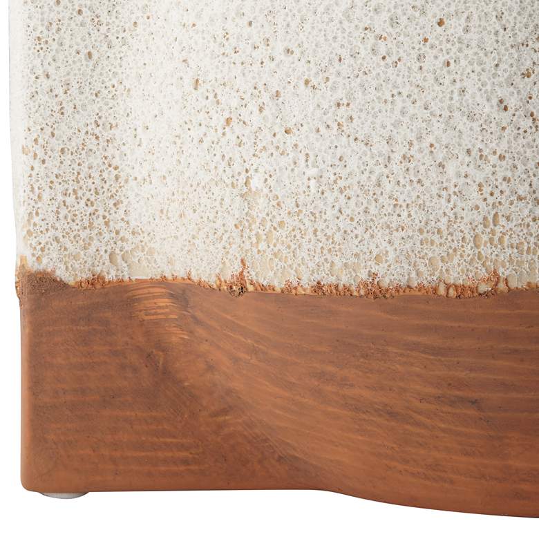 Image 2 Flyer 10 3/4" Wide Cream Decorative Vase more views