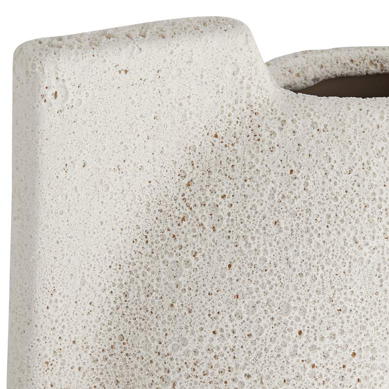 Image 3 Flyer 10 3/4" Wide Cream Decorative Vase more views
