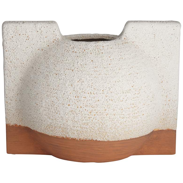 Image 4 Flyer 10 3/4" Wide Cream Decorative Vase more views