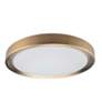 2_Flynn 11.75" Wide Aged Brass 24W Flush Mount