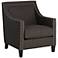 Flynn Heirloom Charcoal and Nailhead Trim Upholstered Armchair