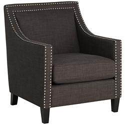 Flynn Heirloom Charcoal Upholstered Armchair