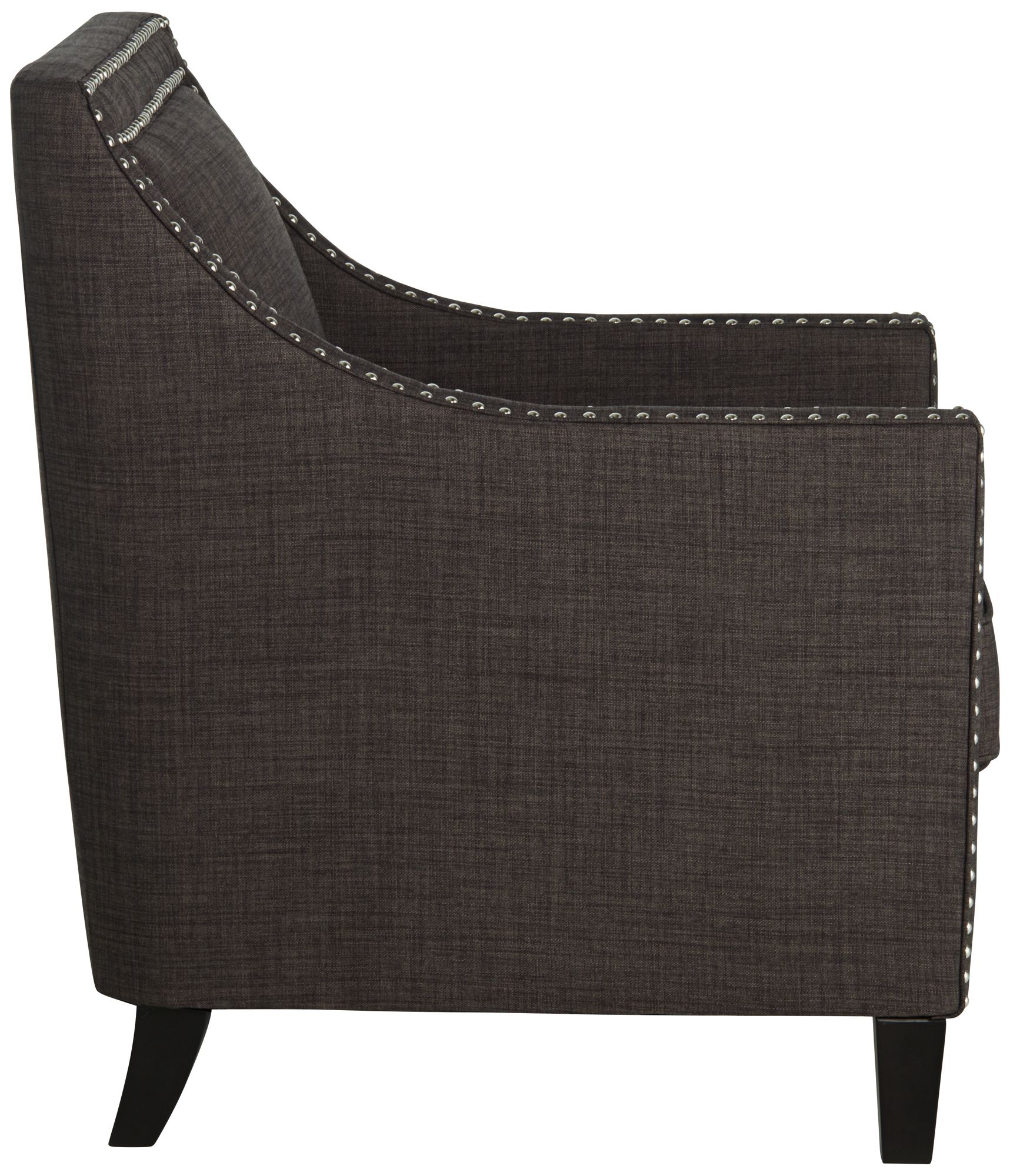 Flynn Heirloom Charcoal Upholstered Armchair 6V643 Lamps Plus