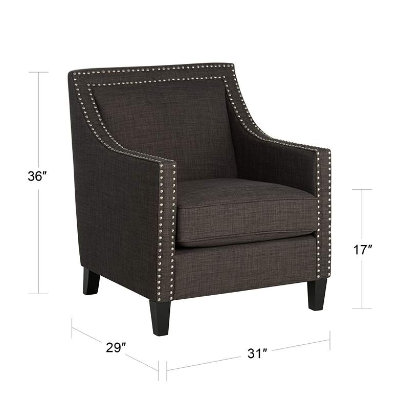 Flynn Heirloom Charcoal Upholstered Armchair more views