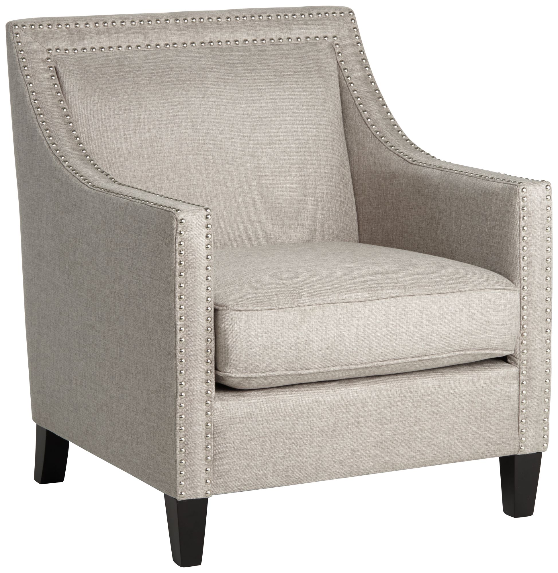 Grey nailhead chair sale