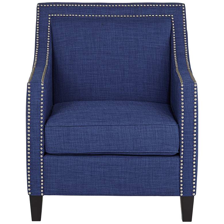 Flynn Navy Blue Upholstered Armchair more views