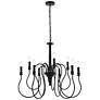 2_Flynx 31" Wide Black 9-Light Scroll Pendant
