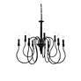 4_Flynx 31" Wide Black 9-Light Scroll Pendant more views