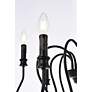 6_Flynx 31" Wide Black 9-Light Scroll Pendant more views