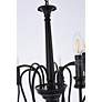 7_Flynx 31" Wide Black 9-Light Scroll Pendant more views