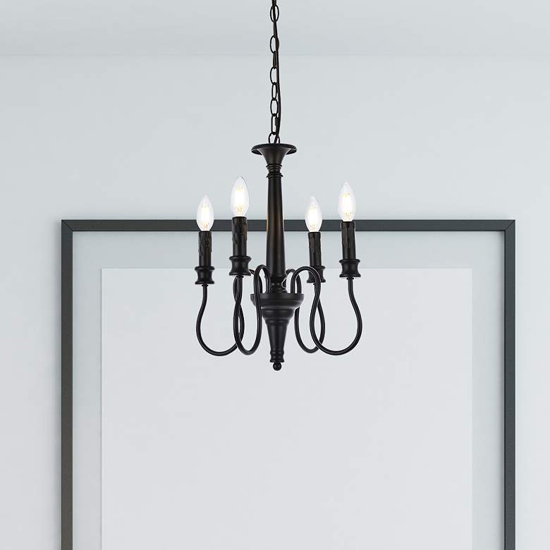 Image 1 Flynx 4 Lts Pendant In Black