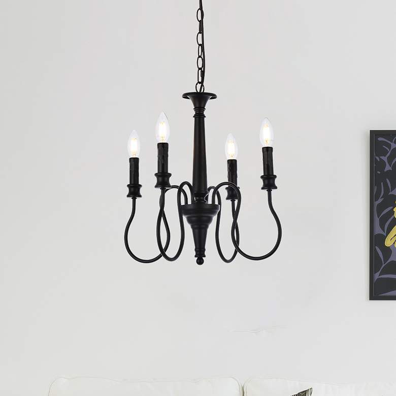 Image 1 Flynx 4 Lts Pendant In Black
