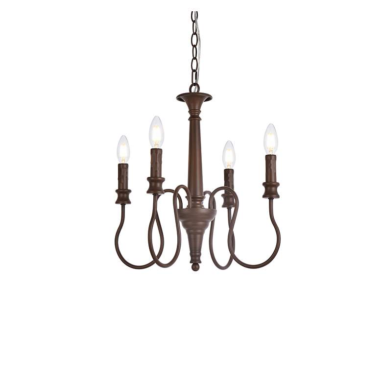 Image 4 Flynx 4 Lts Pendant In Weathered Oak more views