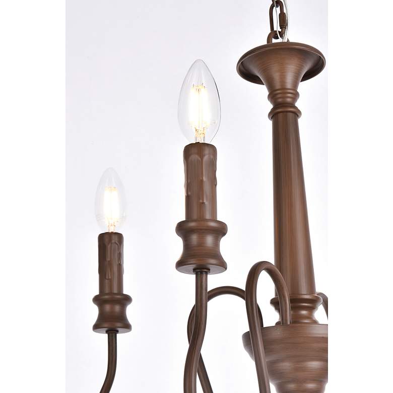 Image 6 Flynx 4 Lts Pendant In Weathered Oak more views