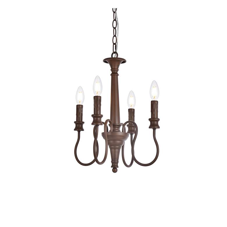 Image 4 Flynx 4 Lts Pendant In Weathered Oak more views