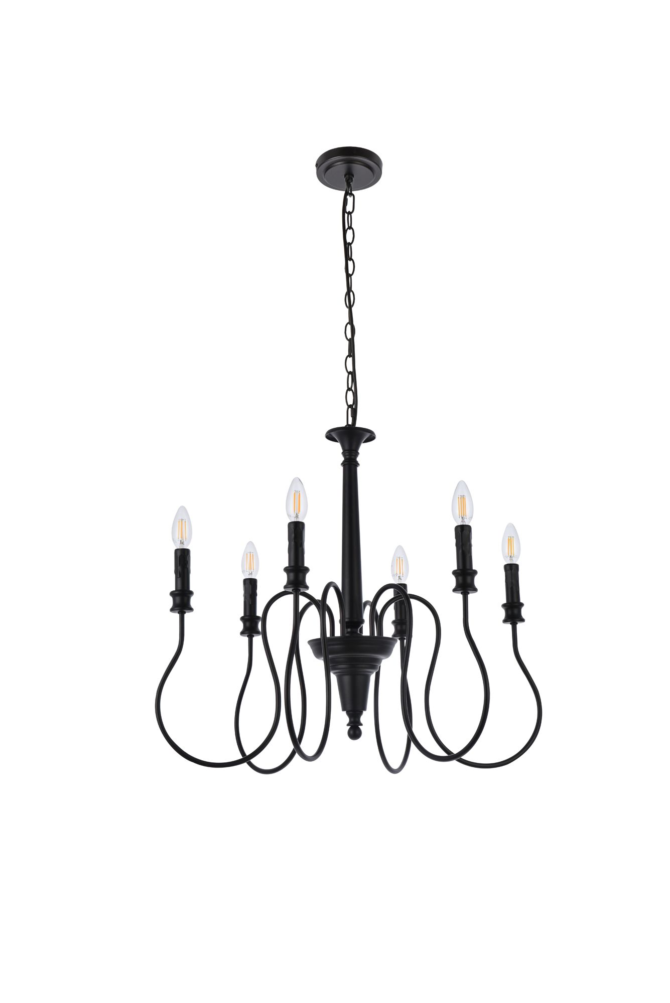 Flynx 6 Lts Pendant In Black
