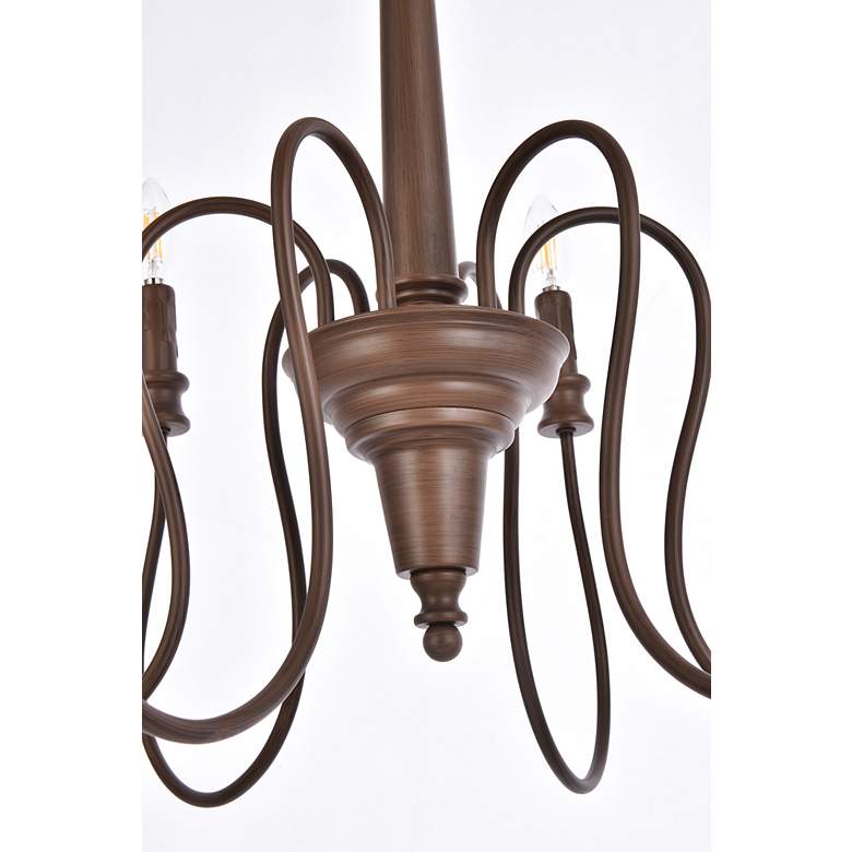 Image 5 Flynx 6 Lts Pendant In Weathered Oak more views