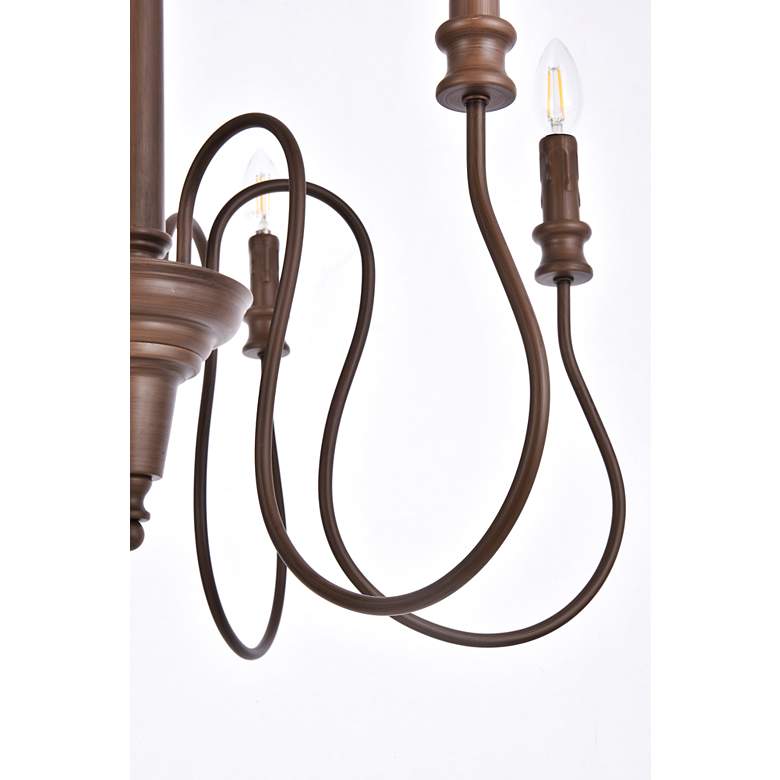 Image 6 Flynx 6 Lts Pendant In Weathered Oak more views