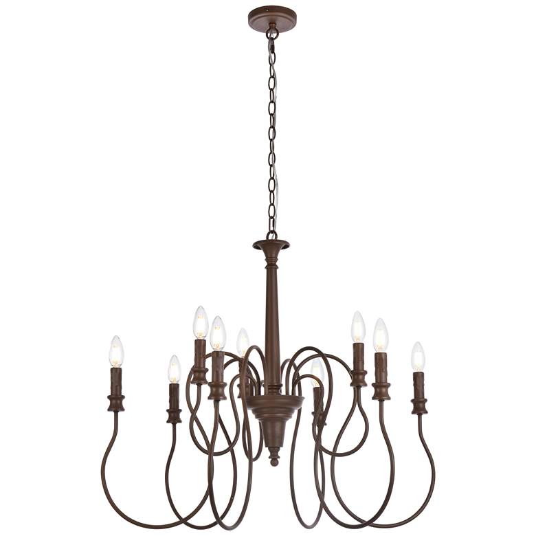 Image 2 Flynx 9 Lts Pendant In Weathered Oak