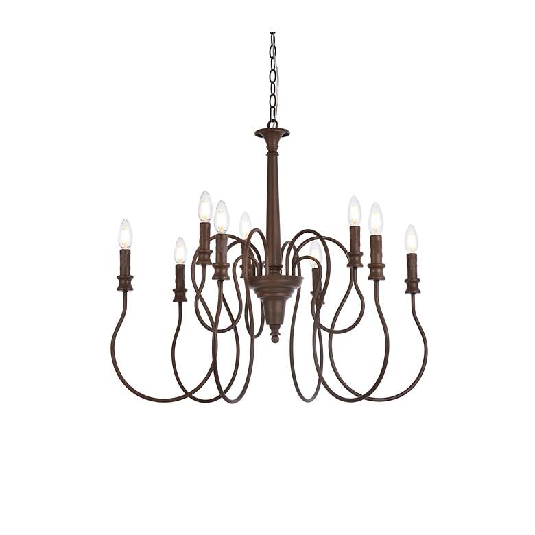 Image 4 Flynx 9 Lts Pendant In Weathered Oak more views