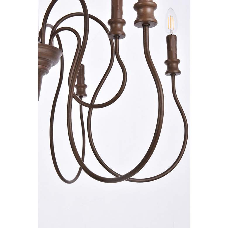 Image 7 Flynx 9 Lts Pendant In Weathered Oak more views