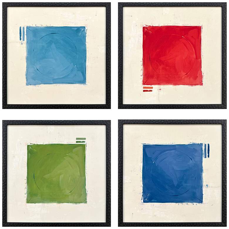 Image 1 Focal Point 17"W x 17"H Framed Art Set of 4