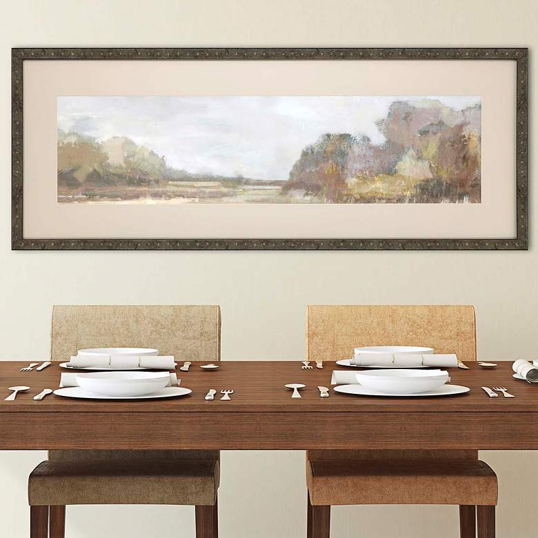 Image 2 Focused Fields - Glide 58" Wide Giclee Framed Wall Art
