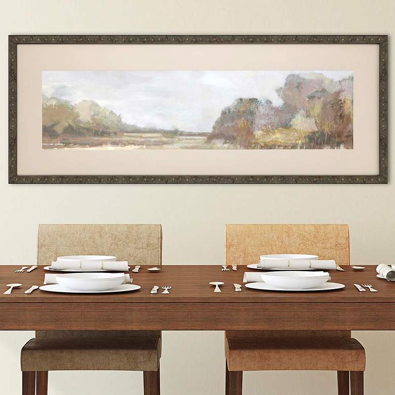 Image 2 Focused Fields - Glide 58 inch Wide Giclee Framed Wall Art