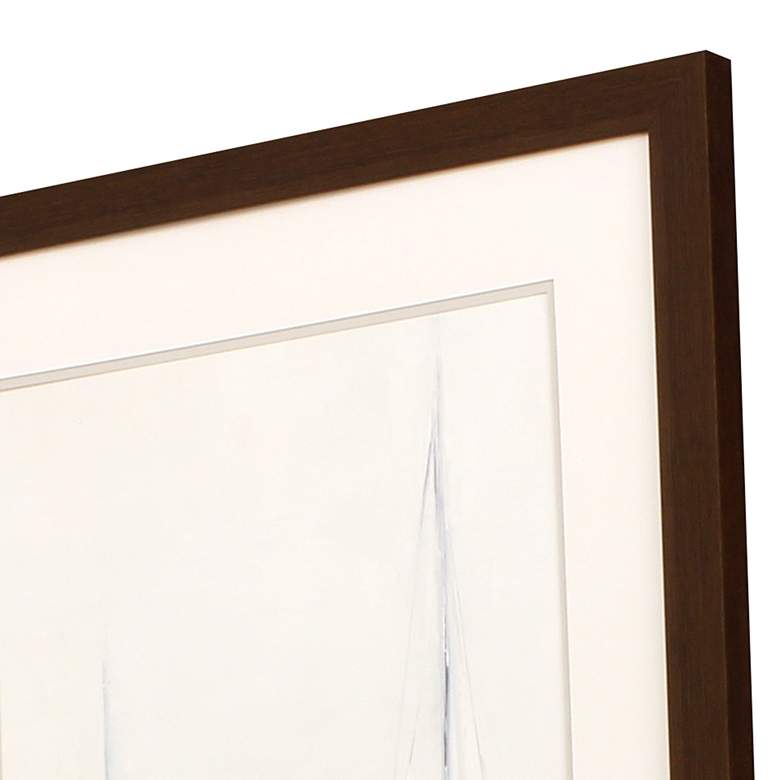 Image 4 Fog in Harbor I 45" High Rectangular Giclee Framed Wall Art more views
