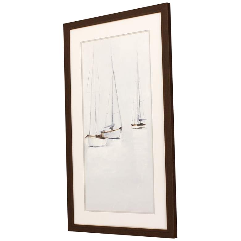 Image 5 Fog in Harbor II 45 inch High Rectangular Giclee Framed Wall Art more views