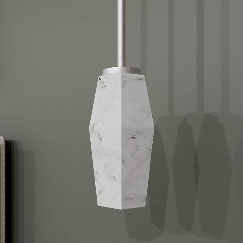 Image 1 Fogel 1-Light Brushed Nickel Mini Pendant
