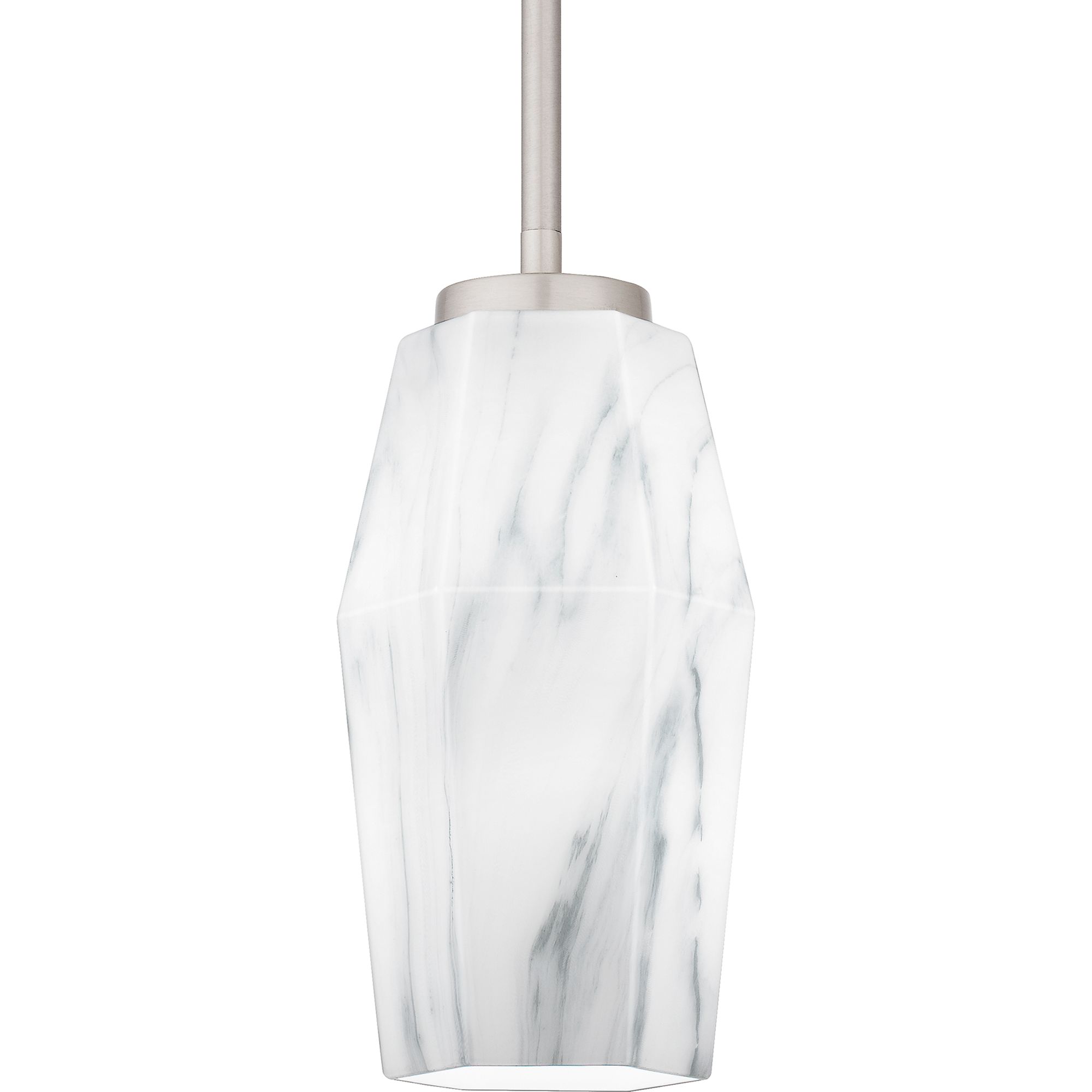 Fogel 1-Light Brushed Nickel Mini Pendant