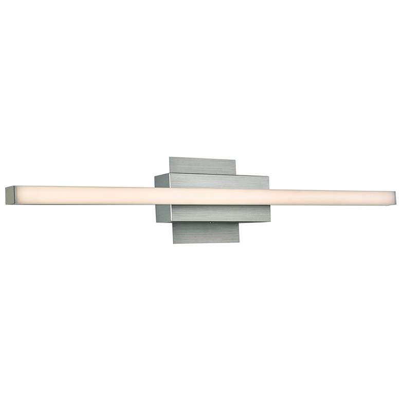 Image 1 Foil 23 3/4" Wide Brushed Aluminum LED Modern Bath Light