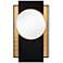 Foiled & Brushed Iron Framed Beveled Round Wall Mirror,37"x65"