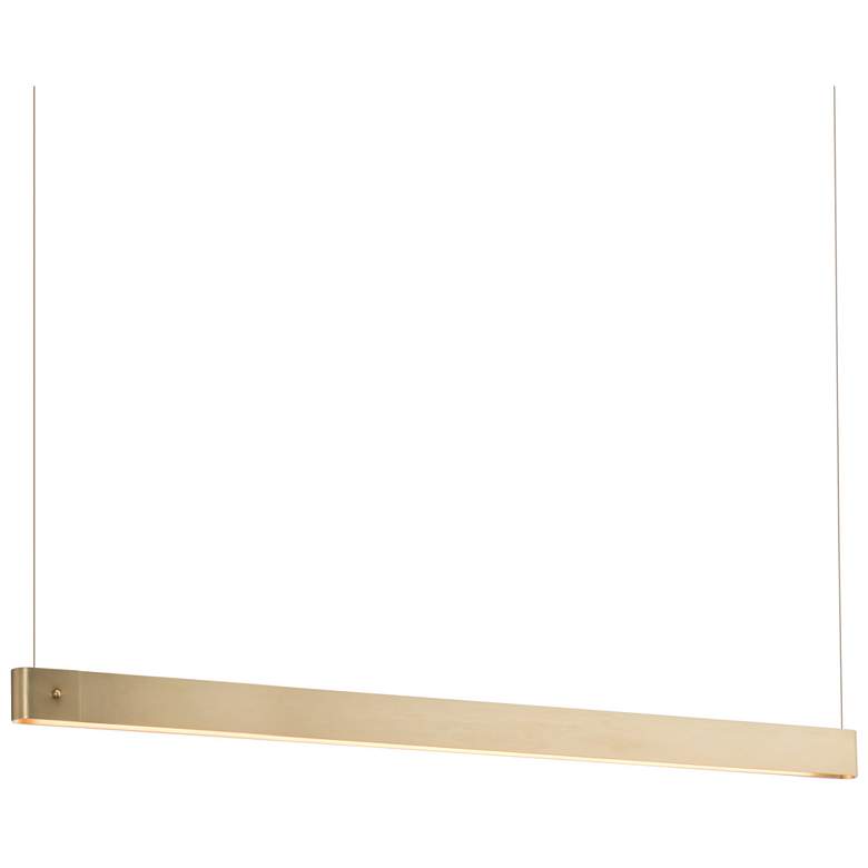 Image 1 Fold 44 inch Wide Modern Brass LED Pendant