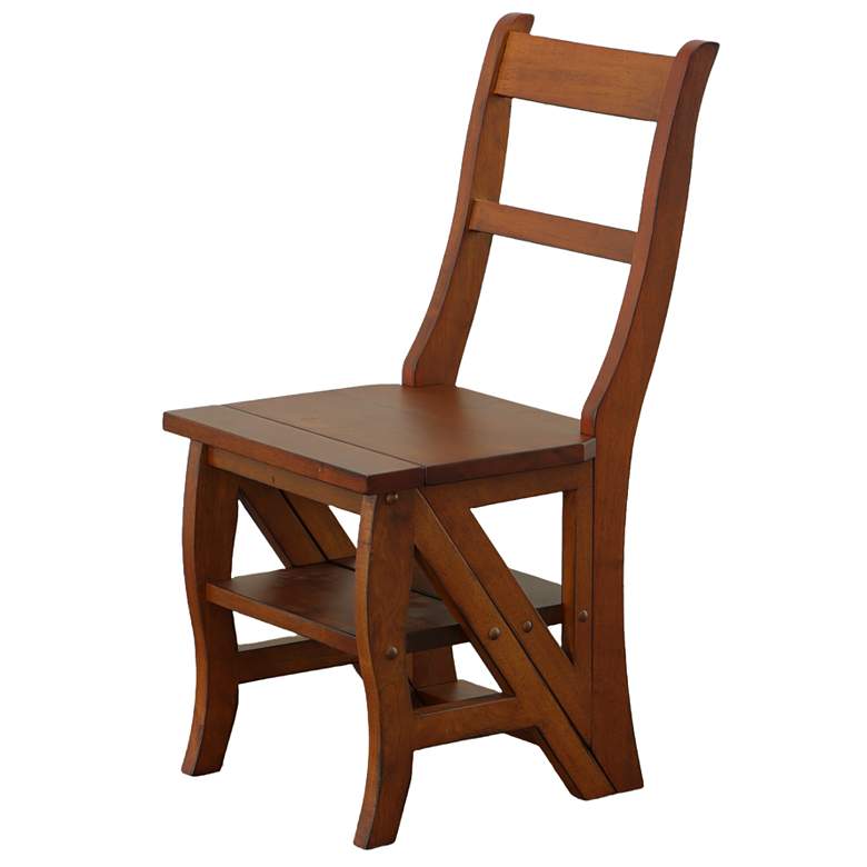 Image 1 Folding Chestnut Library Chair