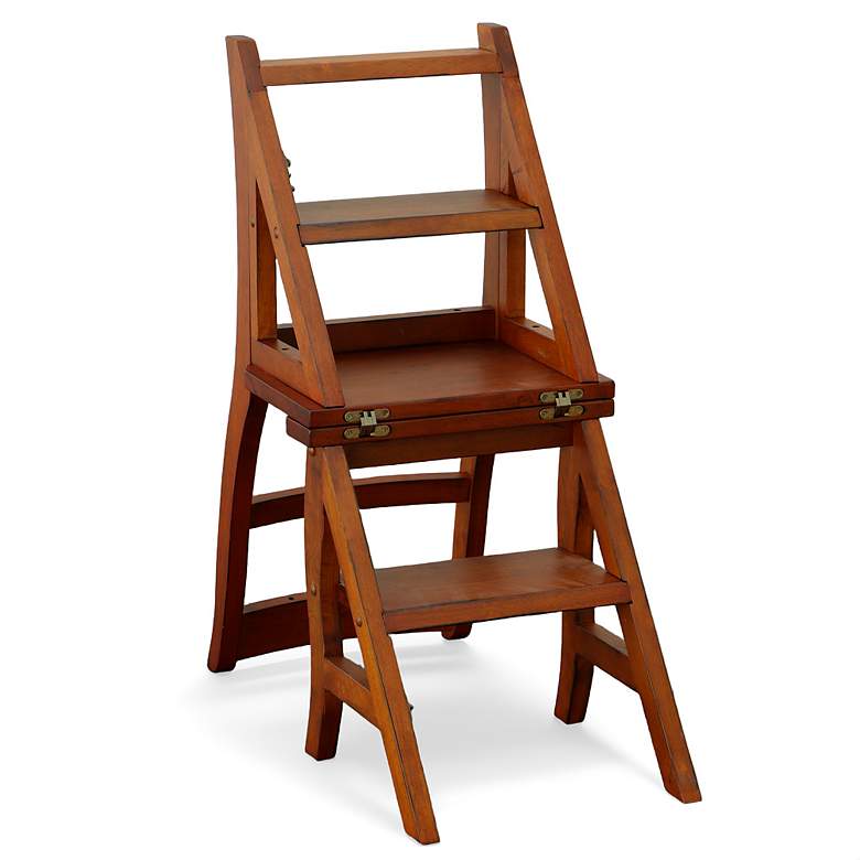 Image 7 Folding Chestnut Library Chair more views