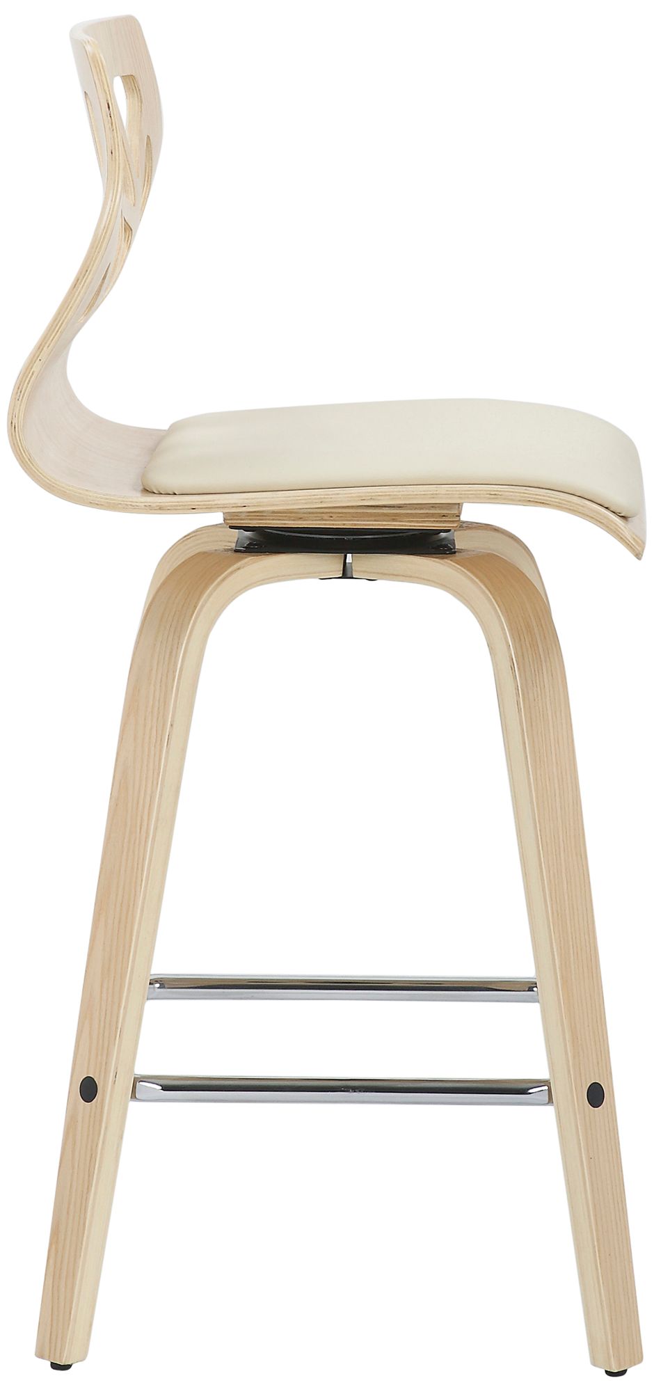 Natural wood swivel online bar stools