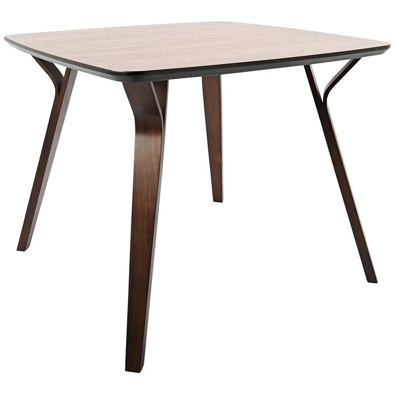 Image 1 Folia 38 1/2 inch Wide Walnut Wood Dining Table