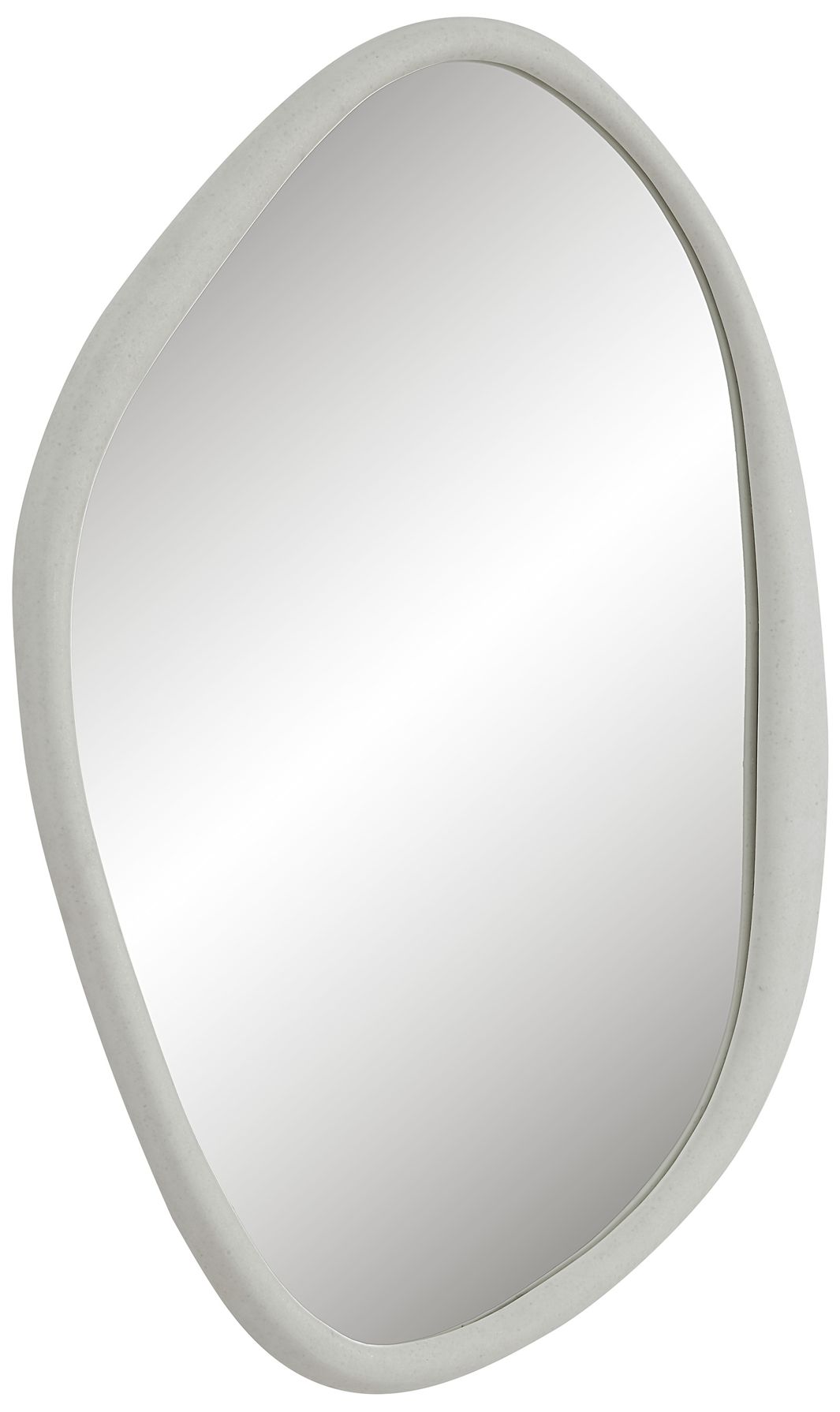 Image 4 Folignio 40" Tall Irregular Mirror, Rice Stone more views