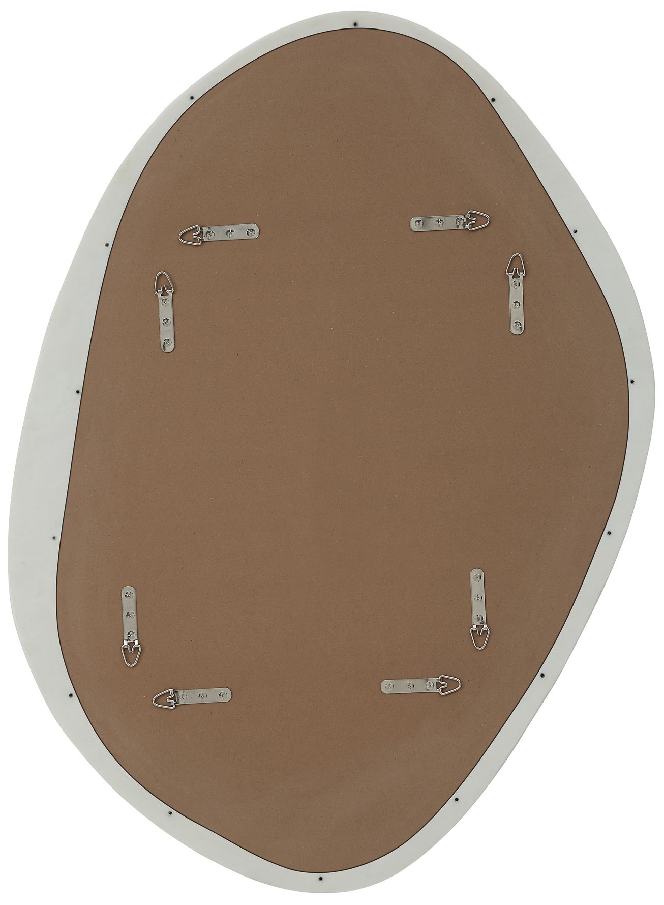 Image 5 Folignio 40" Tall Irregular Mirror, Rice Stone more views