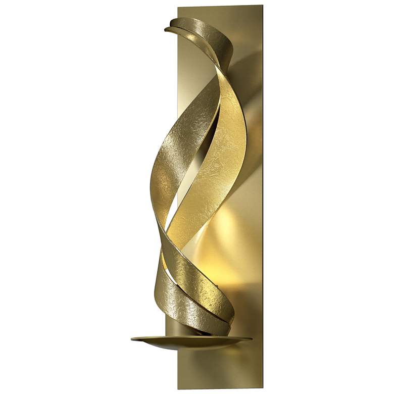 Image 1 Folio 17.5" High Modern Brass Sconce