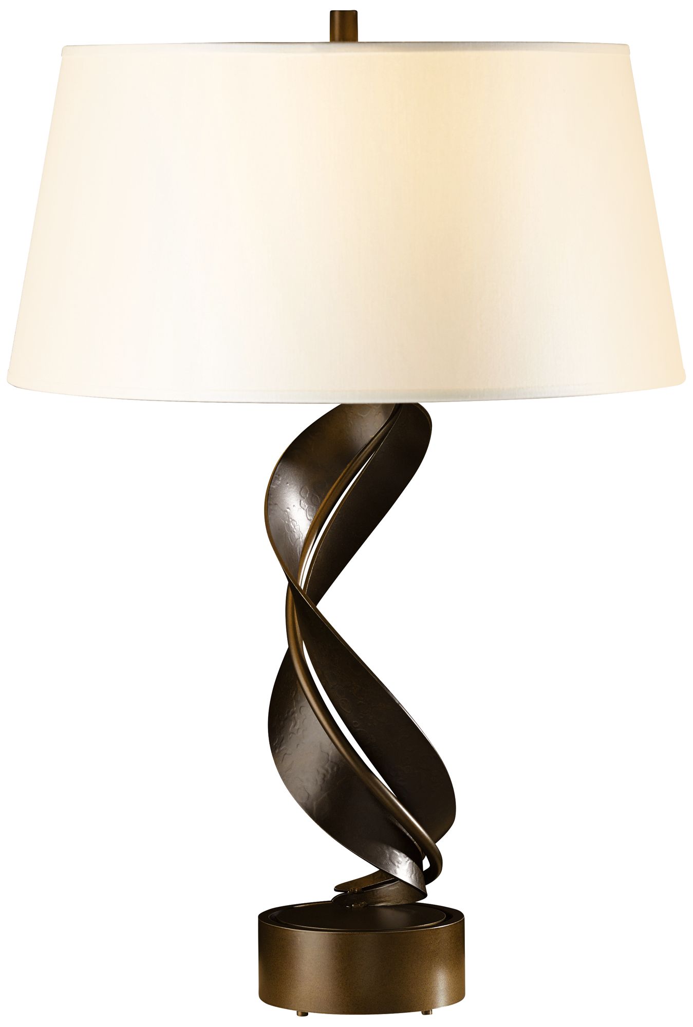 Folio 25.1" High Bronze Table Lamp With Natural Anna Shade