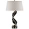Folio 25.1" High Oil Rubbed Bronze Table Lamp With Flax Shade