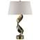 Folio 25.1" High Soft Gold Table Lamp With Flax Shade