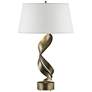 Folio 25.1" High Soft Gold Table Lamp With Natural Anna Shade